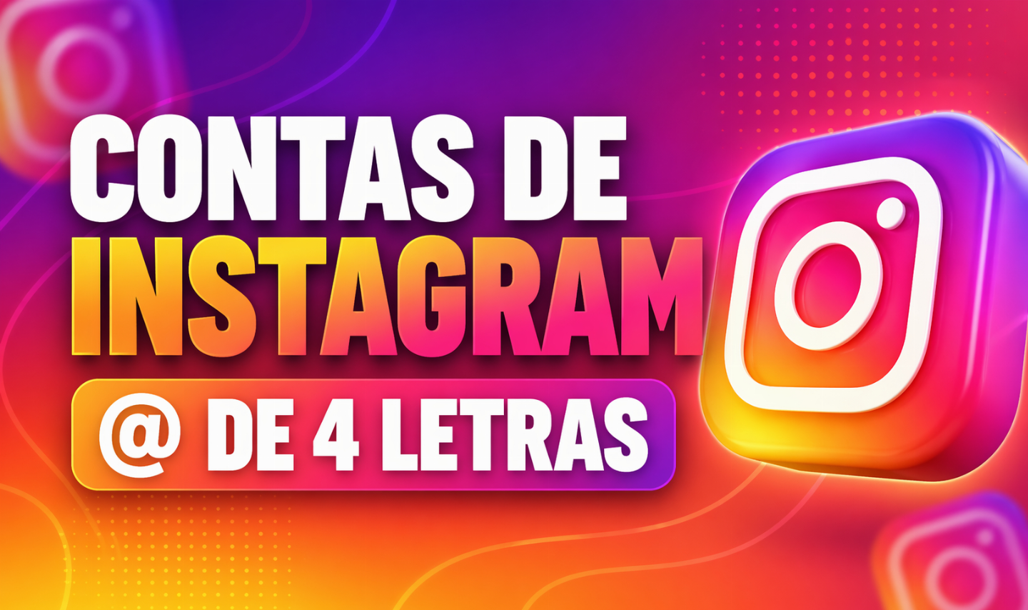 CONTAS 3L 4L USERNAMES DE 3 - 4 LETRAS CONTAS DE INSTAGRAM - RARIDADE TOTAL