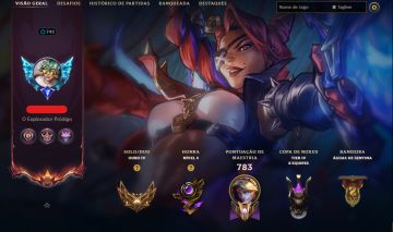 Conta com 293 skins + itens de eventos