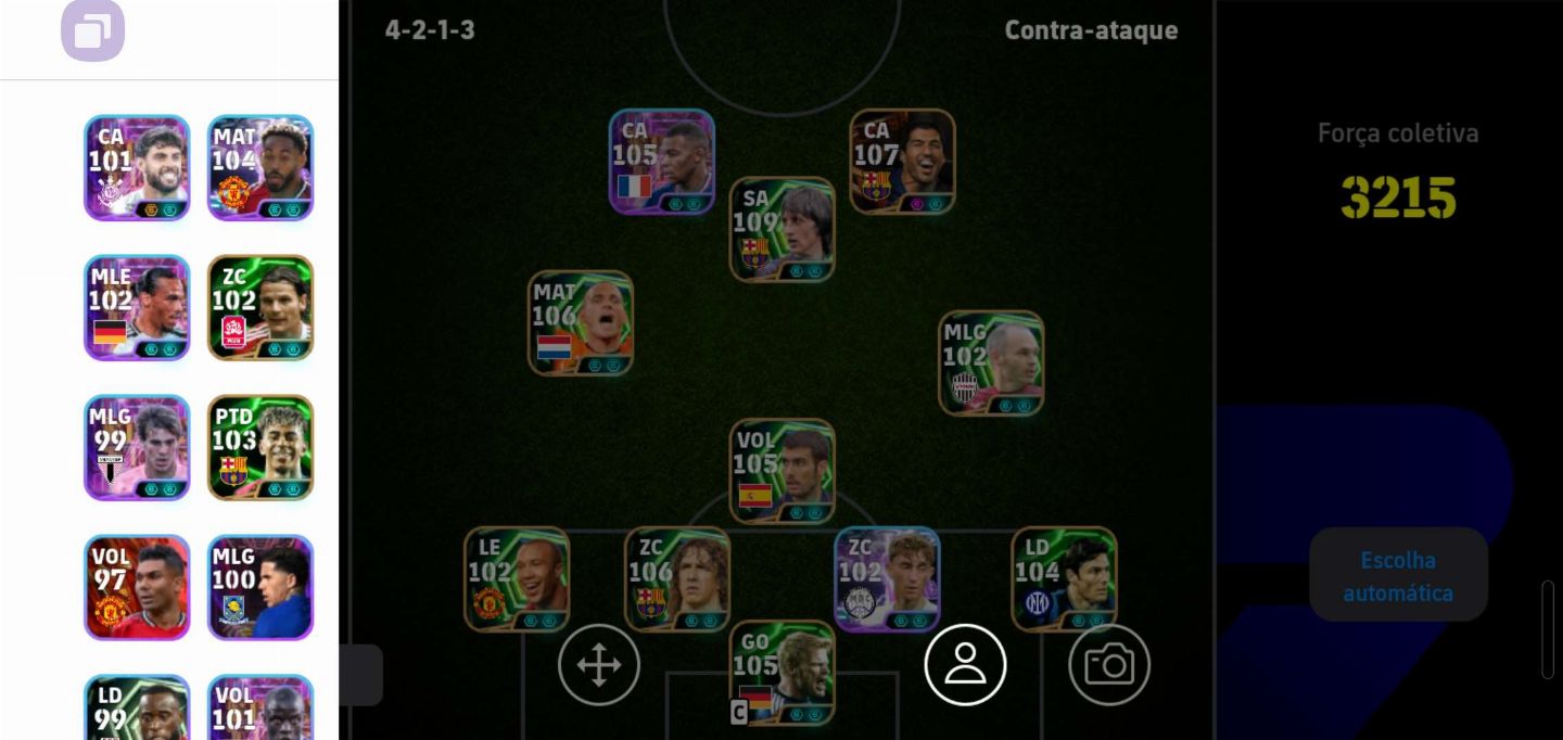 CONTA DE EFOOTBALL COM MAIS DE 3200 DE FORÇA COLETIVA