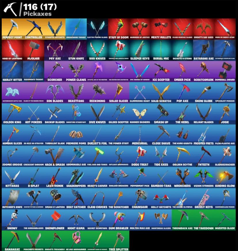 CONTA DE FORTINITE PRA IR RAPIDO COM 98 SKINS C/ BLUE STRIKER CALAMITY E MUITO++