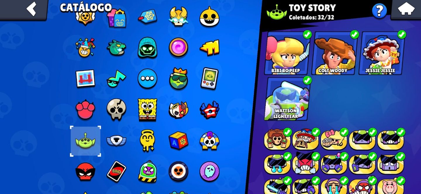 CONTA DE BRAWL STARS ANTIGA 105K DE TROFEUS JUNTO COM CLASH ROYALE 11K+ TROFEU