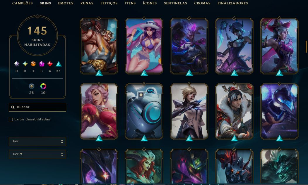 CONTA DE LOL 2012 / NOVA SKIN DO EKKO / 99 SKINS / FULL ACESSO