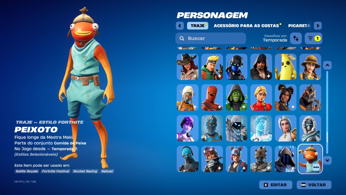 CONTA FORTNITE ANTIGO DESDE CAPITULO 1 TEMPORADA 3