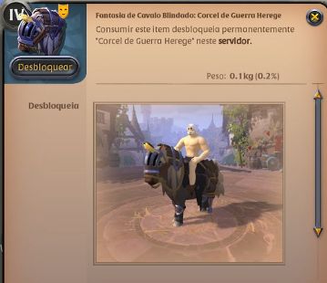 ALBION ONLINE - FANTASIA CAVALO BLINDADO - CORCEL DE GUERRA HEREGE