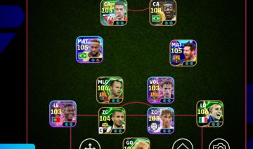 Conta efootball, a braba do Cristiano ronaldo, ibra e reus, chama