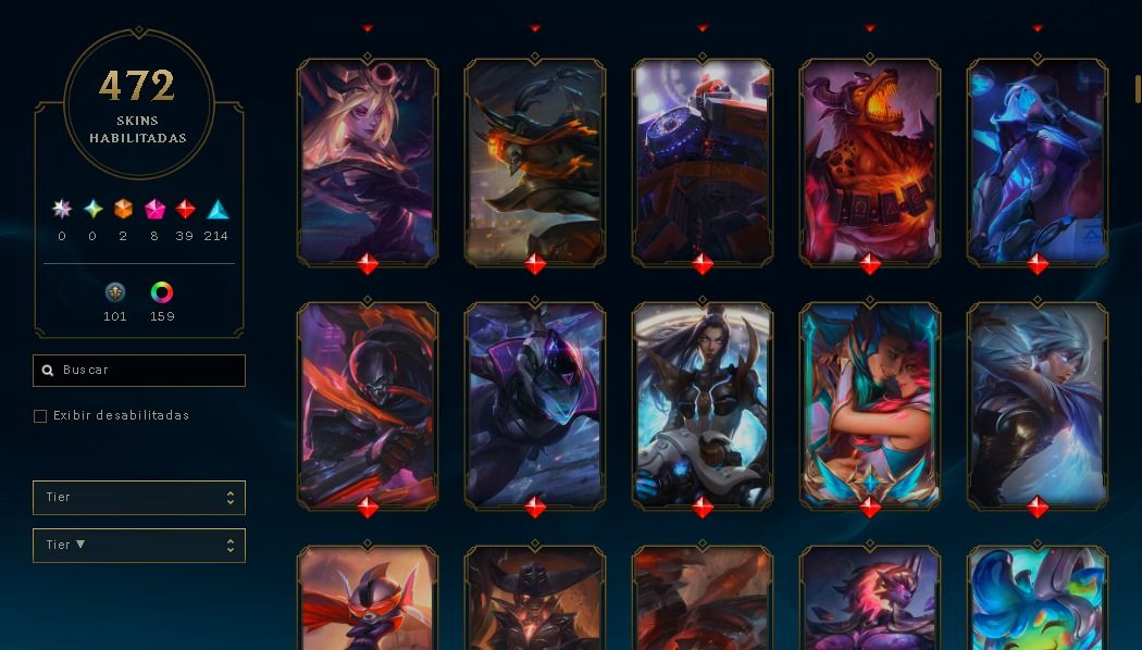 CONTA MESTRE LOL / FULL ACESSO DADOS DE CRIAÇÃO / LVL 473 / 472 SKINS