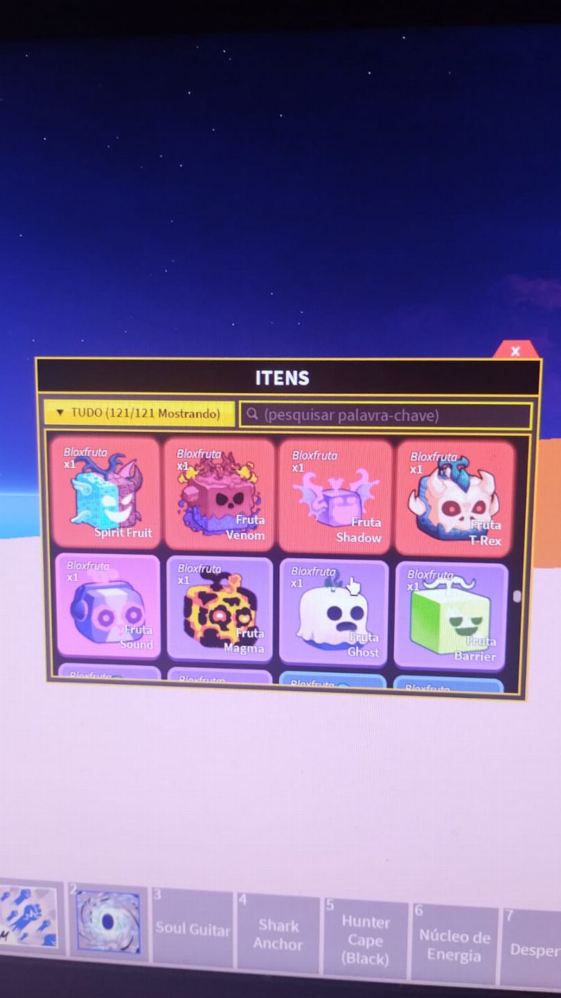 CONTA BLOX FRUITS CDK+CYBORG V4+SOUL GUITAR+4 FRUTAS LENDÁRIAS, 5M BOUNTY