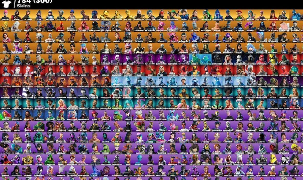 Conta de fornite 780 skins wild cat wonder galaxy acessos psn Xbox pc