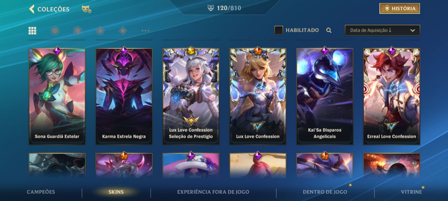 Conta de Wild Rift-todas as skins do yone