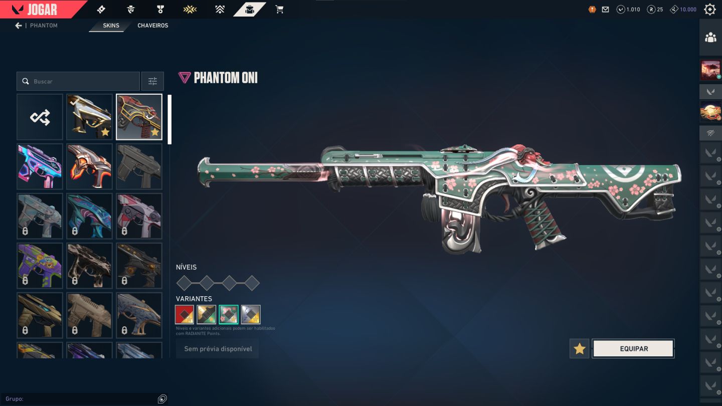CONTA COM PACOTES CHAMPIONS E MUITAS SKINS / PREÇO NEGOCIAVEL