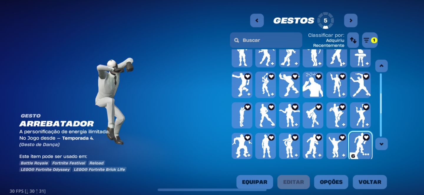 Conta season 3 com as danças mais rara do jogo.