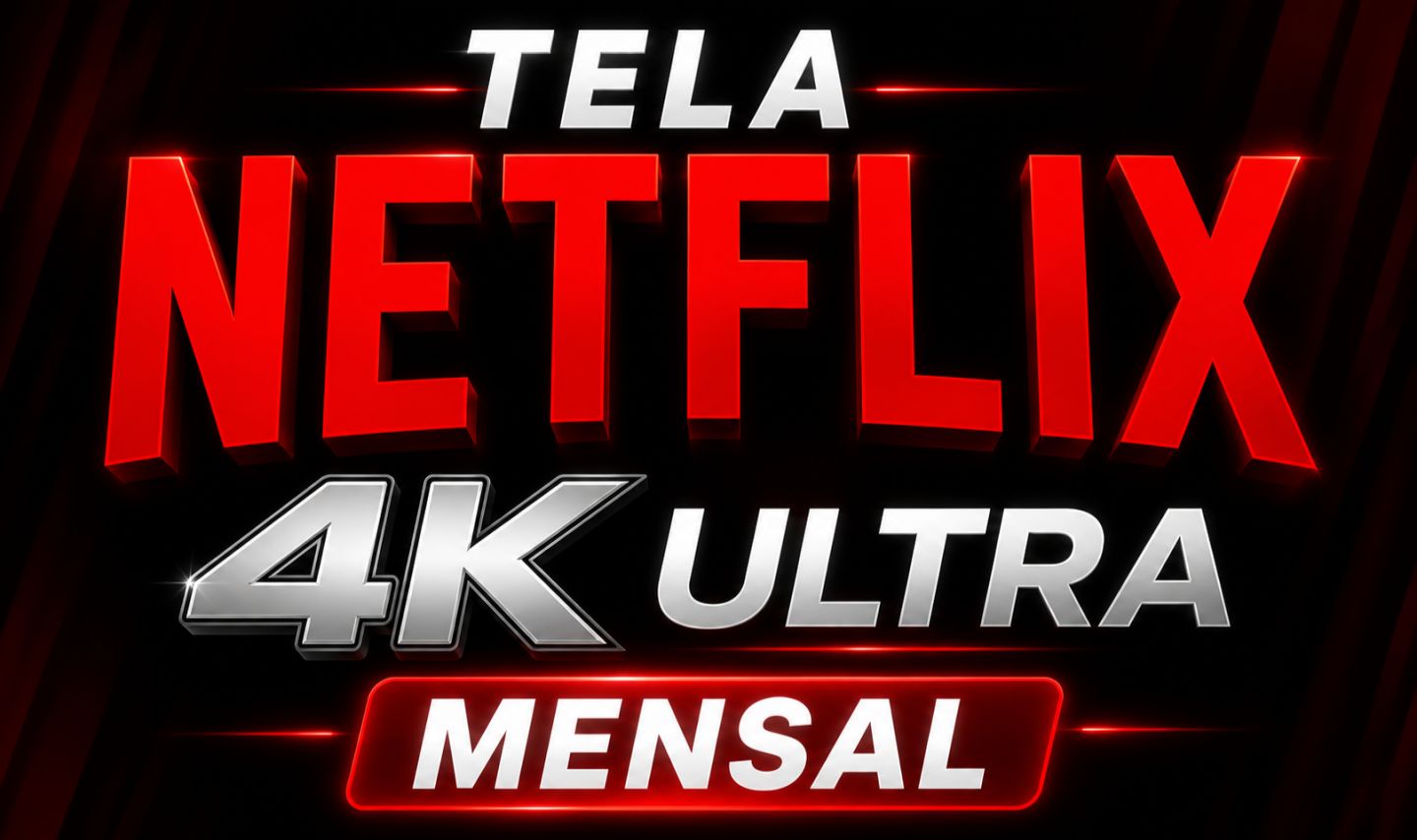 Tela Netflix 4k com PIN