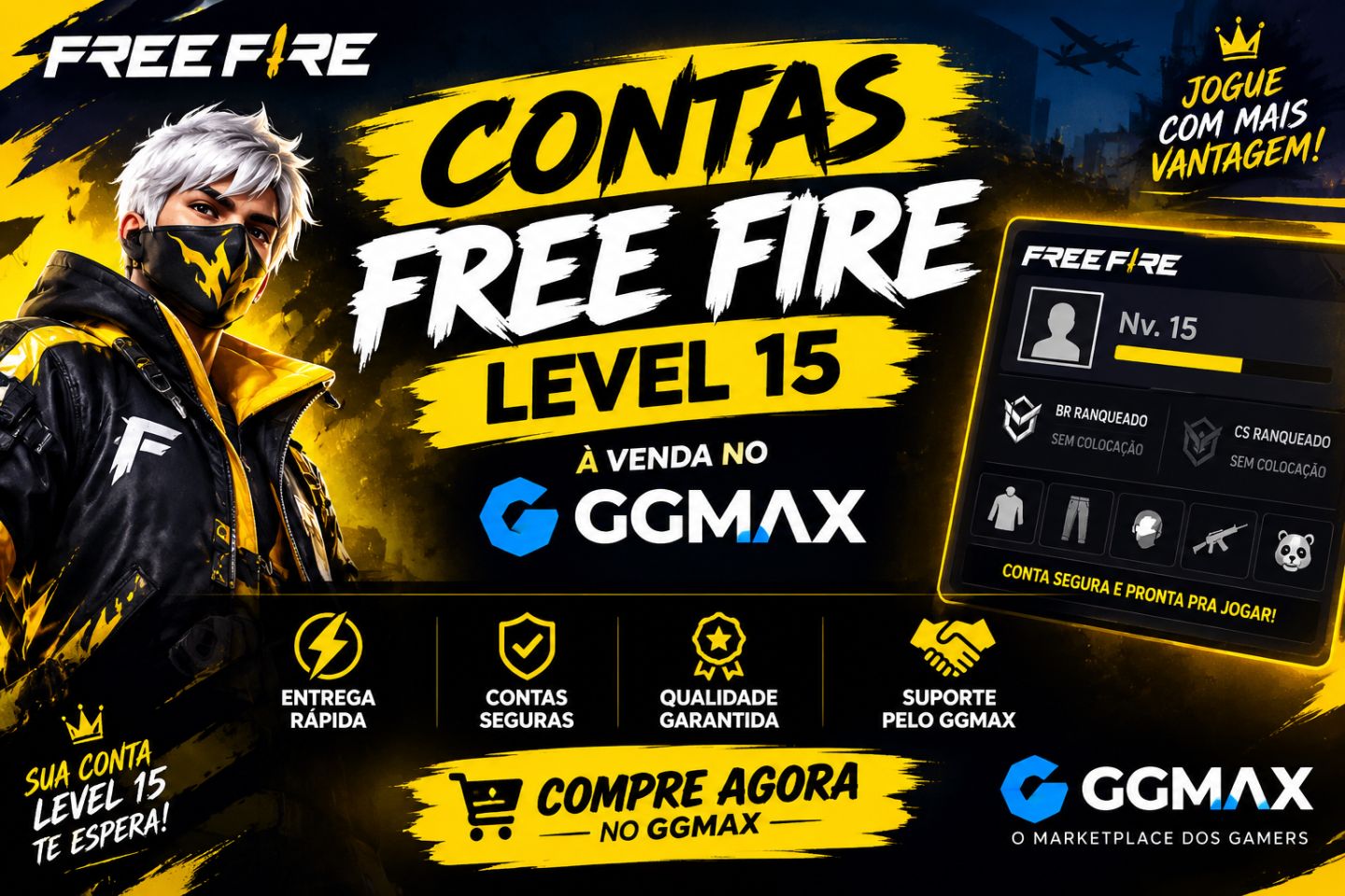 CONTA FREE FIRE LVL 15 [MELHOR PREÇO]