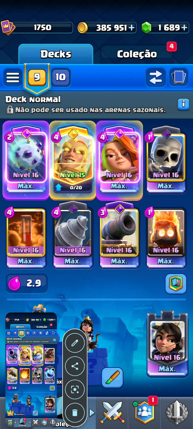 Conta rara de Clash Royale, com 10 anos de jogo, PROMOÇÃO POR TEMPO LIMITADO!!!