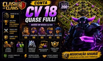 CV 18 MUITO FORTE com muitas skins e algumas paisagens. SEMI FULL - NV 212