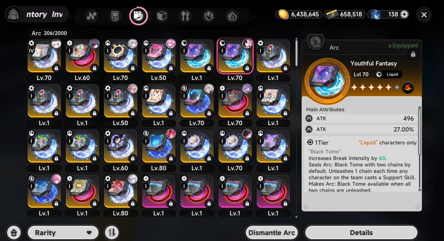 Conta NTE full lv 80
