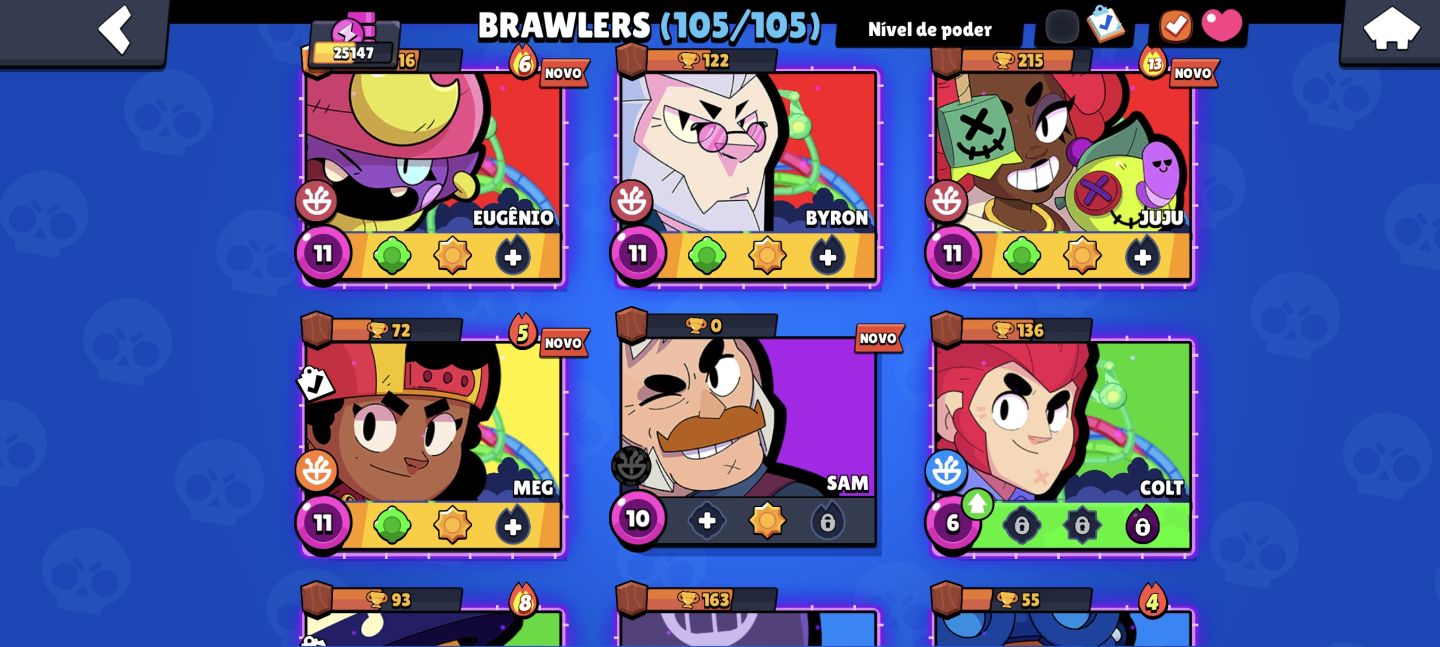 Conta brawl/Clash R. (Leia a descrição)