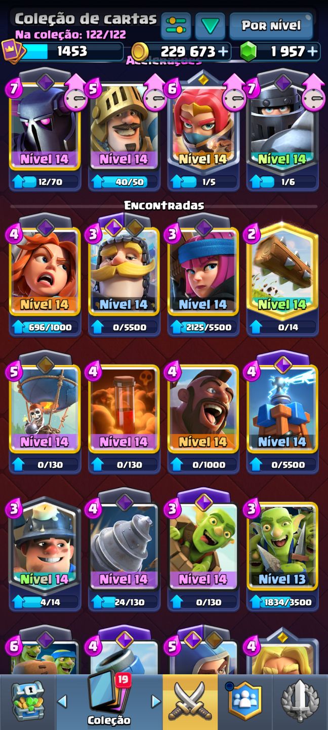 CONTA DE CLASH ROYALE PARADA