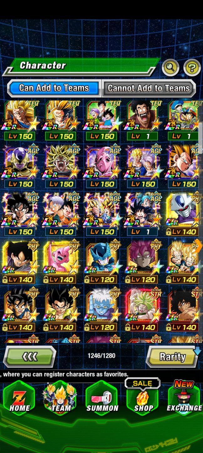 CONTA MID GAME COM MUITOS PERSONAGENS META - DOKKAN BATTLE