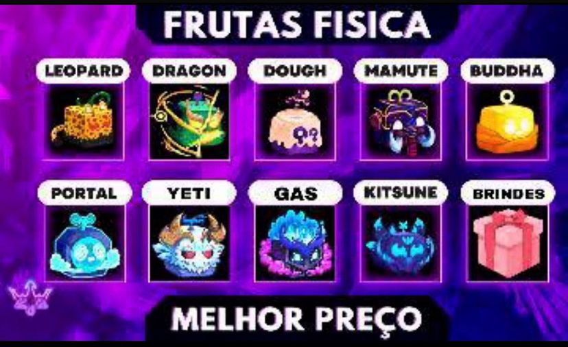 Blox Fruits, Frutas Físicas(Em Promoção)!!