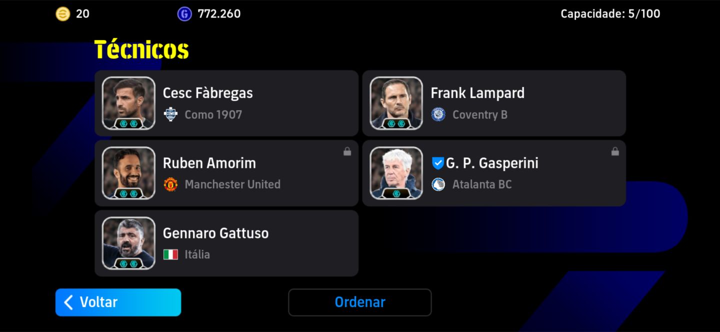 CONTA EFOOTBALL FORÇA 2992