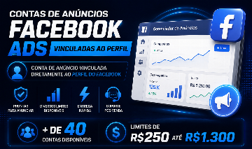 Contas de Facebook com conta de anúncios vinculadas ao perfil