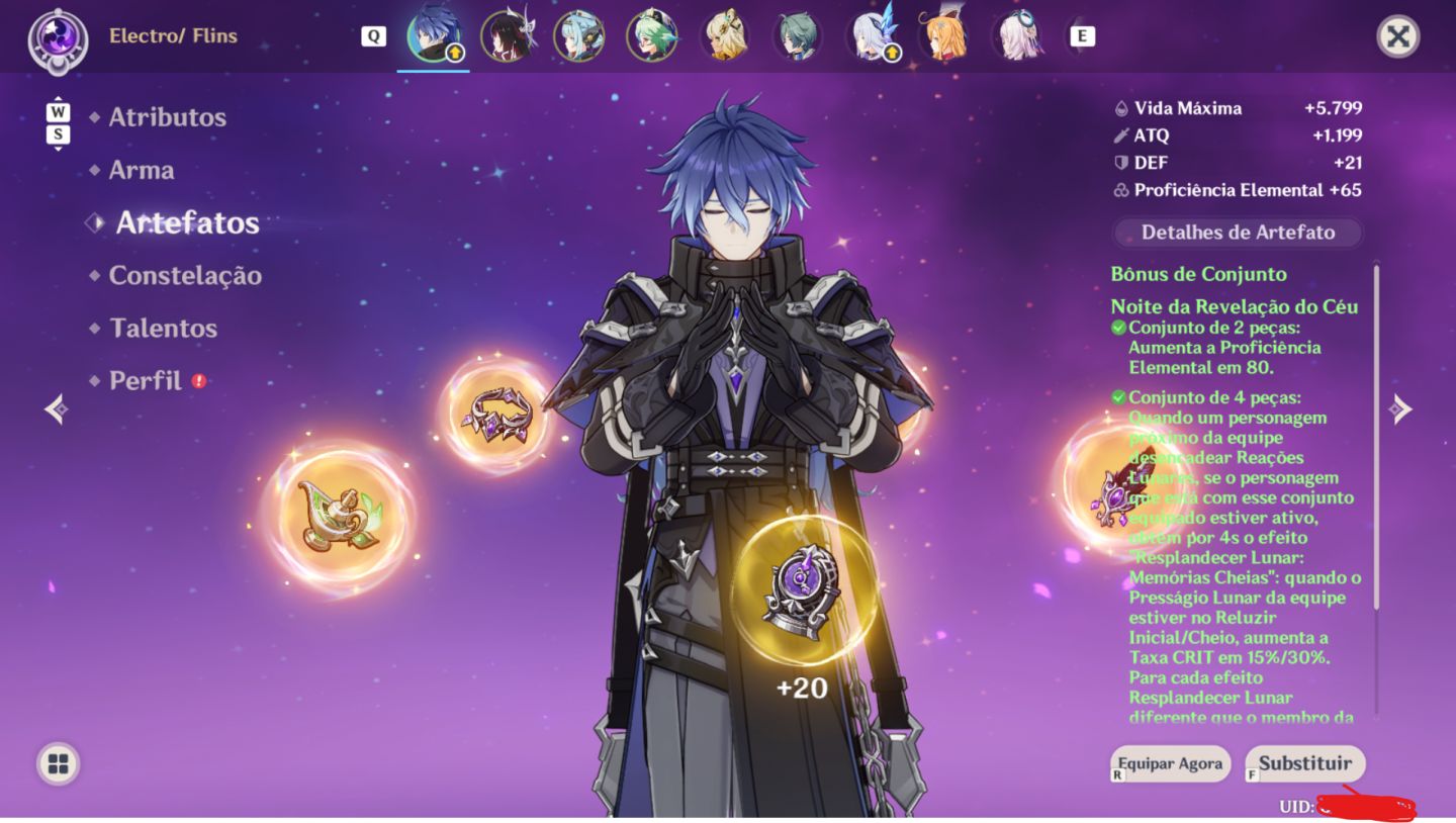 Conta genshin endgame explorada 21 5 estrelas times do meta perfeita pra 7.0