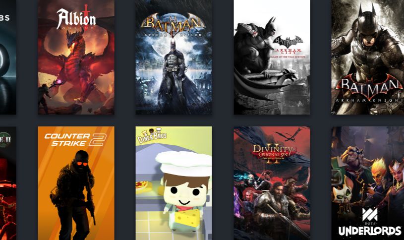 Conta Steam Full Acesso Com Alguns Jogos do Batman,Project Zomboid e vários outr