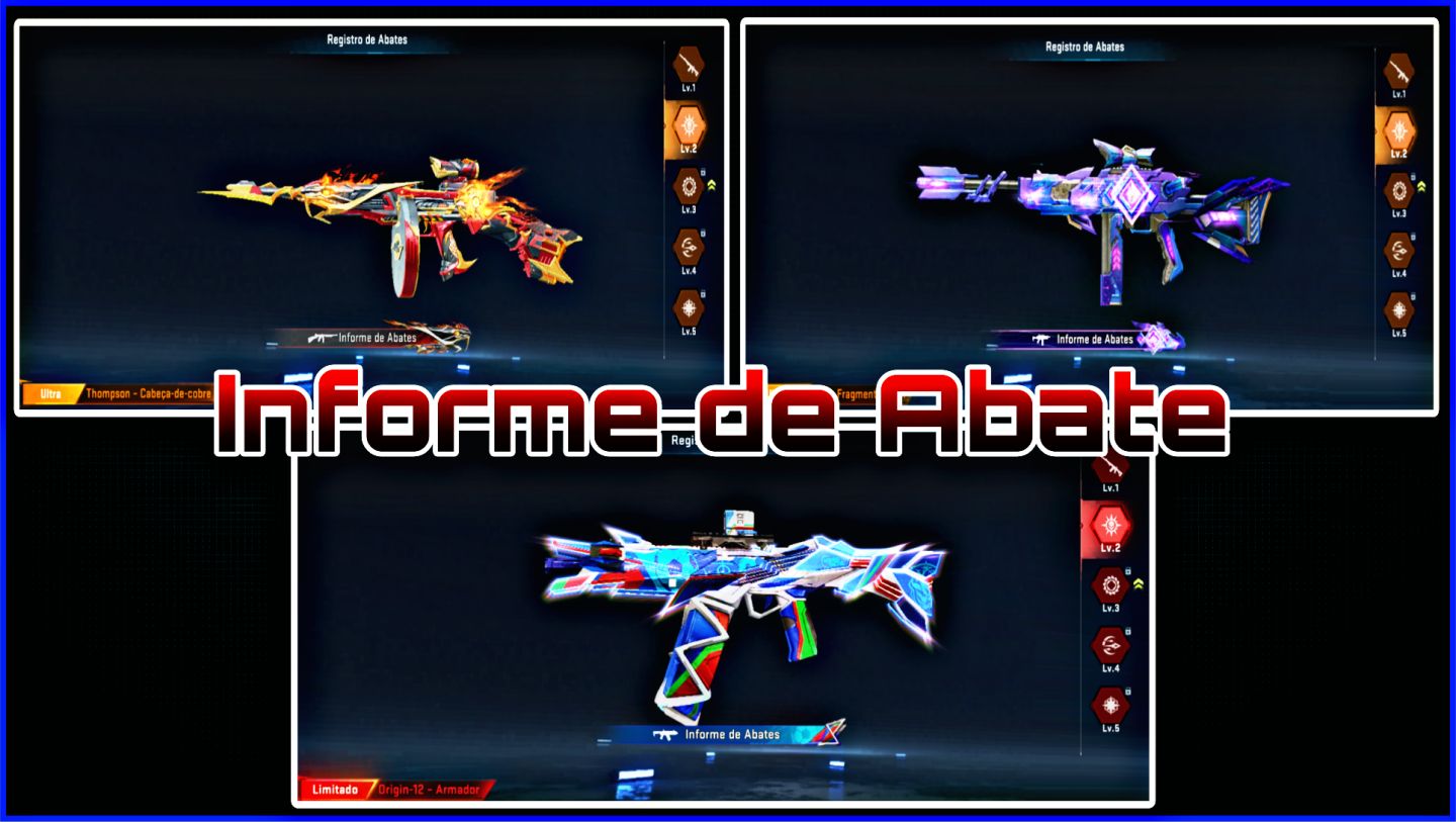 Conta Blood, Bastão, Chinelo, Skins de armas Eterna e Ultra, Skins de Strikers +
