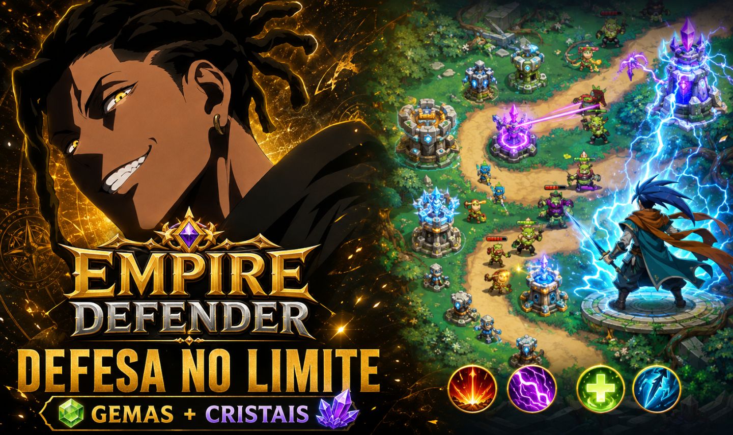 EMPIRE DEFENDER | GEMAS E CRISTAIS | ANDROID | ENTREGA RÁPIDA