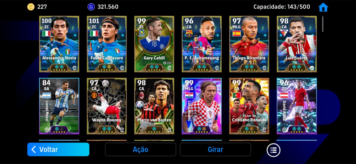 Conta Insana Efootball | Messi 110 Blitz Curler + Cristiano ronaldo BigTime