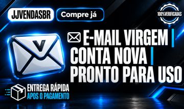 E-MAIL VIRGEM | CONTA NOVA | PRONTA PARA USO