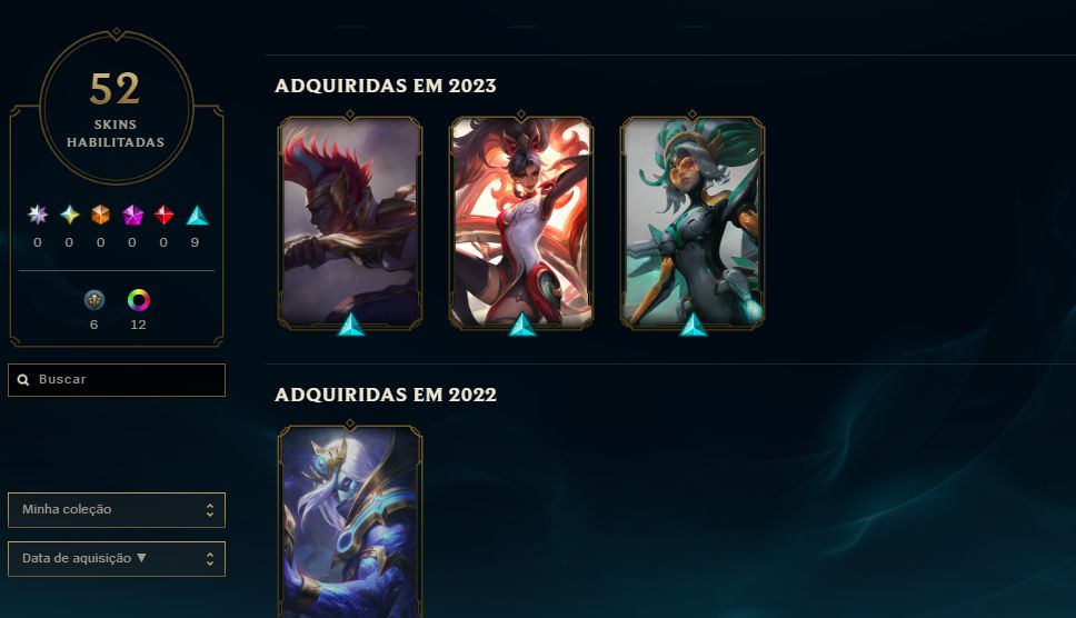| CONTA ESMERALDA IV | 16 SKINS | MMR BOM |