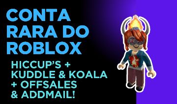 [MELHOR PREÇO]CONTA ANTIGA RARA DE 2015 COM HICCUPS HELMET E OFFSALES DO ROBLOX!