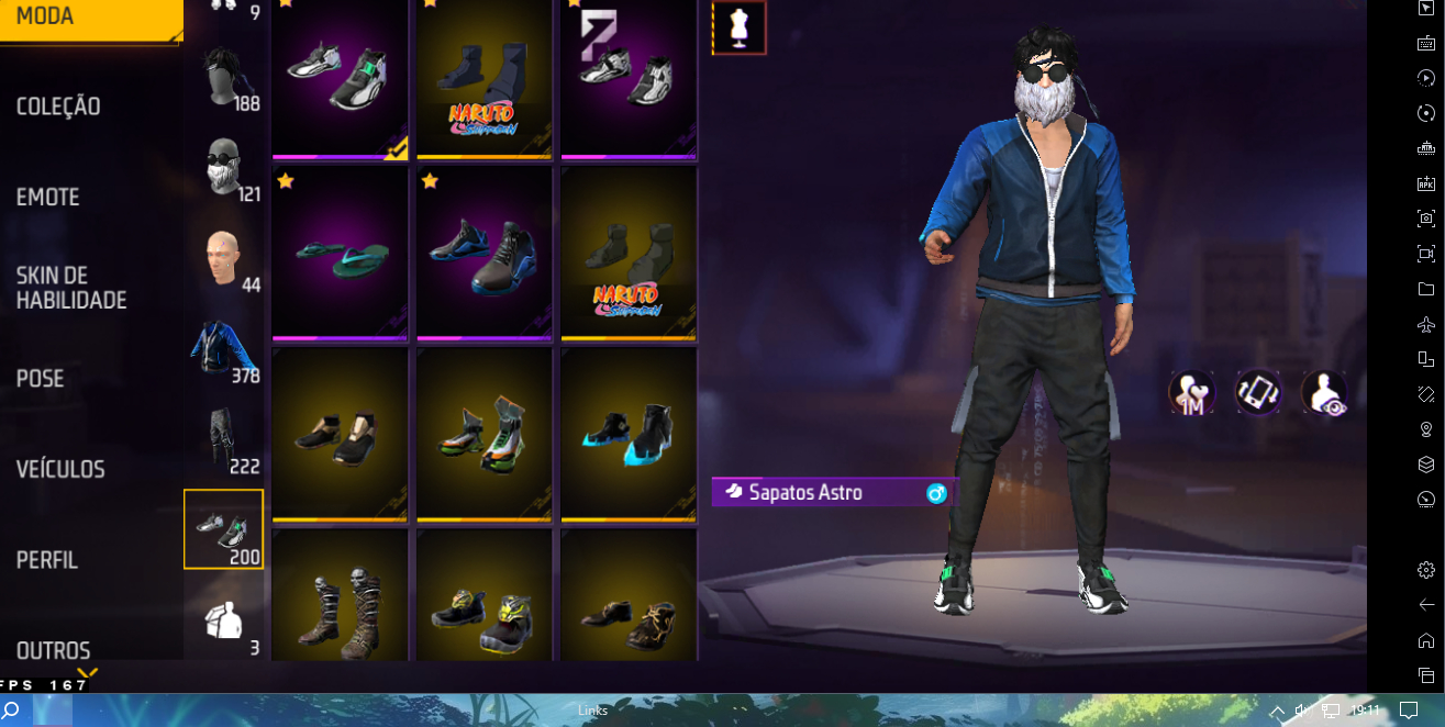Conta de free fire LVL 66 e +8K likes