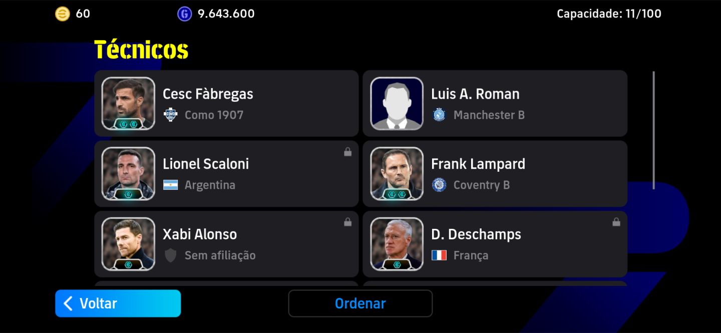 CONTA DE EFOOTBALL MOBILE COM MUITOS JOGADORES RAROS