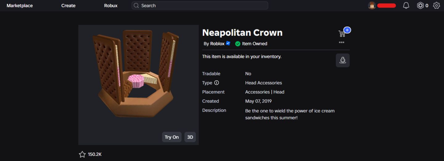 CONTA ROBLOX ANTIGA 2019 COM NEAPOLITAN CROWN + 28 OFFSALES [UNVERIFIED]