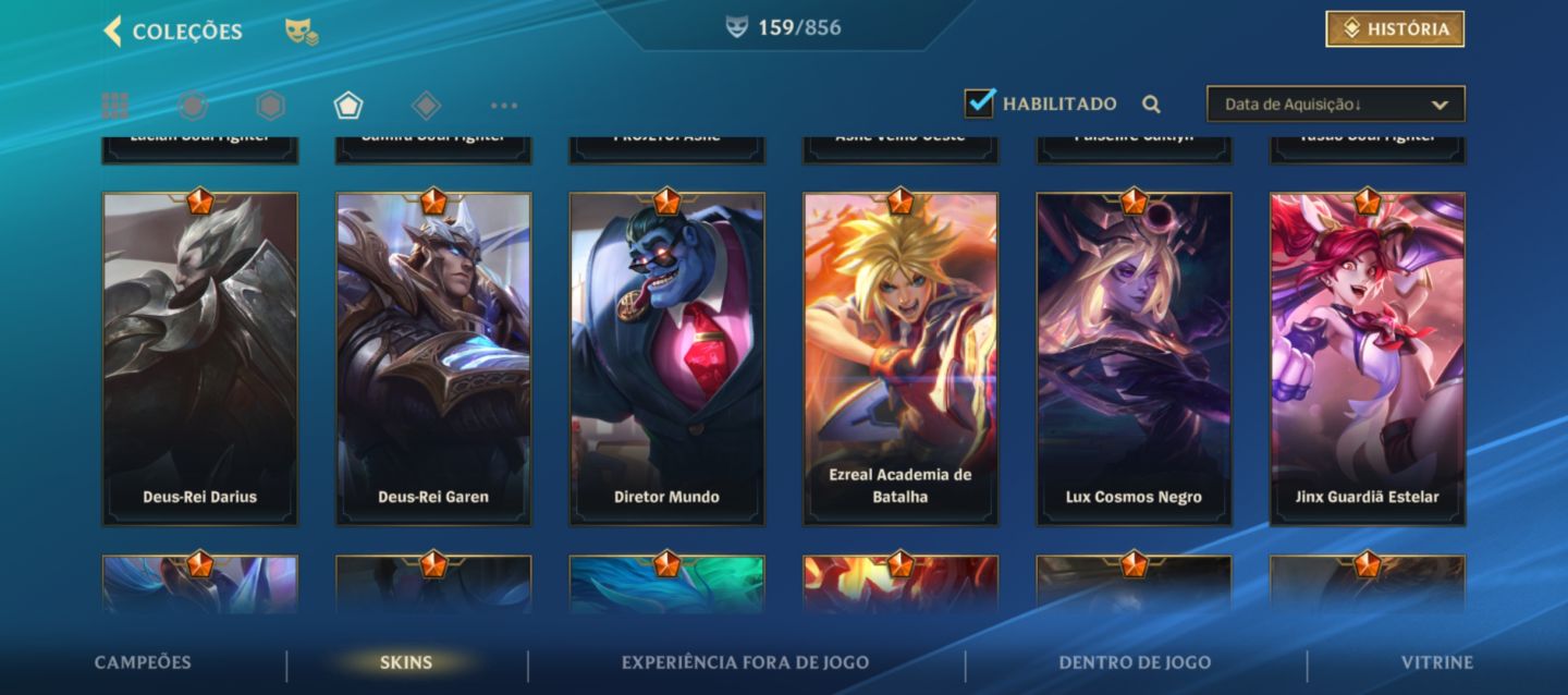Conta de Wild Rift - Muita skin - Mestre 2 atualmente - SKINS DE PASSE!