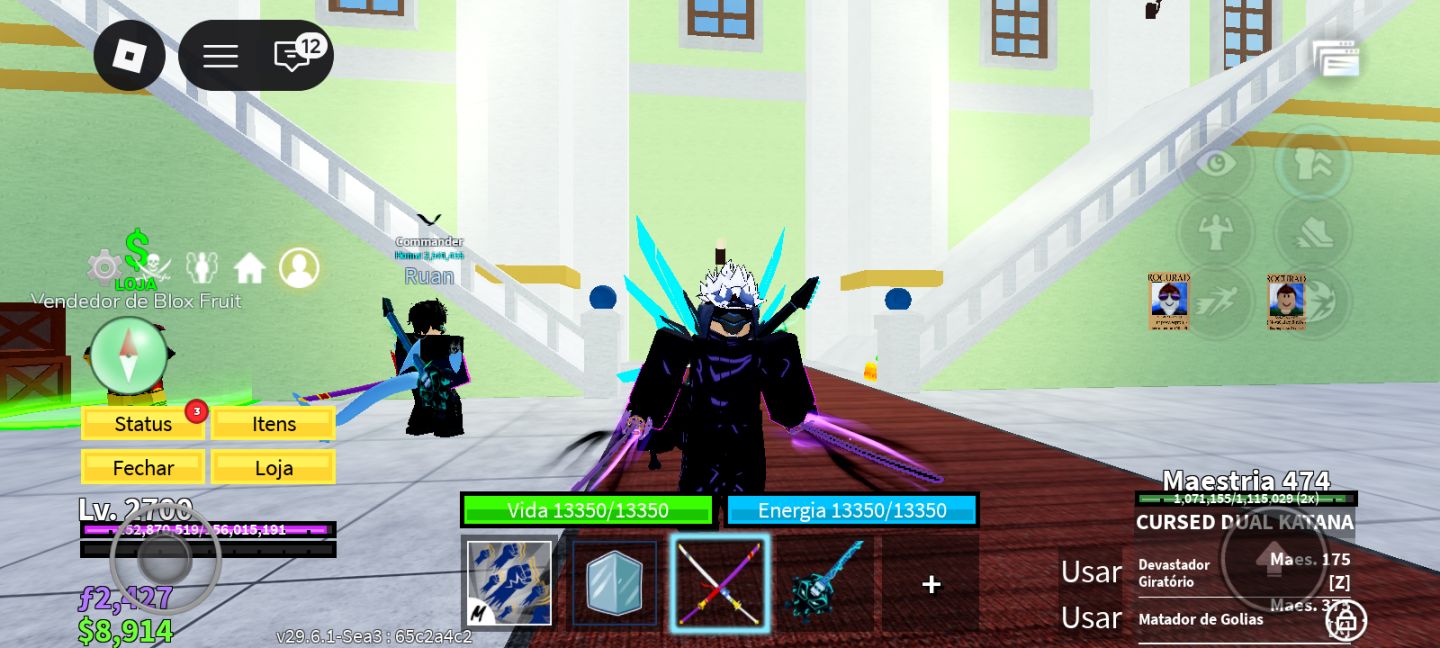 CONTA DE BLOX FRUITS COM PORTAL PERM ICE PERM E GAME PASSES E KING LEGACY MT BOA