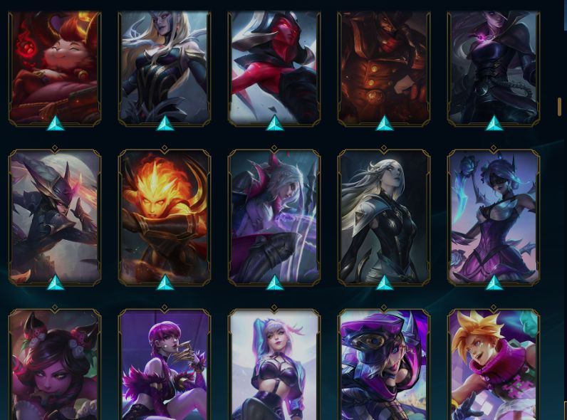 Conta LoL 453+Skins (5 Ultimate, 16 Míticas, 43 Lendárias, 226 Épicas)