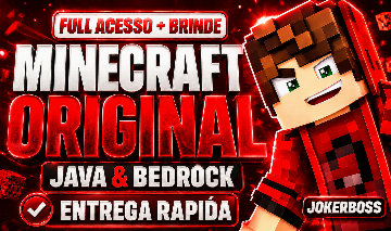 MINECRAFT ORIGINAL JAVA E BEDROCK PERMANENTE | FULL ACESSO | FORNECEDOR