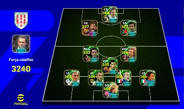 EFOOTBALL 3240+ Neymar 107 Figo 107 Del Piero 106 Time Forte. Avalio propostas