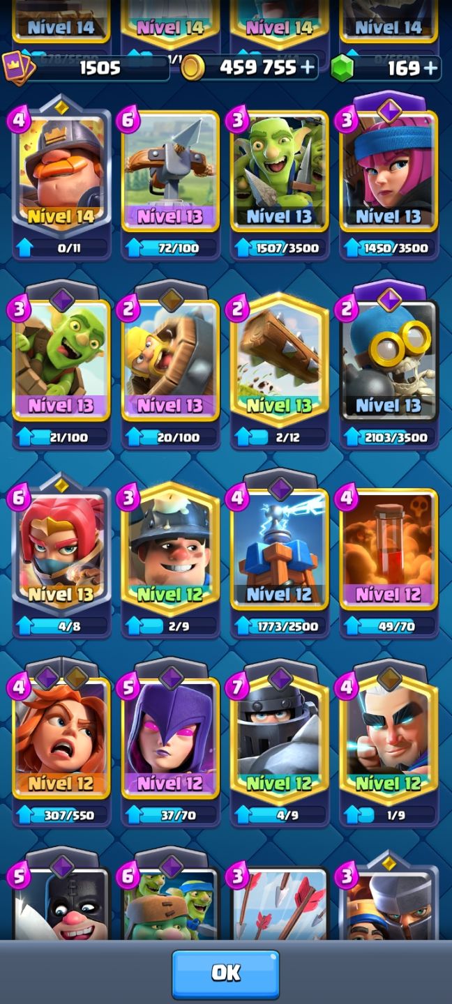 CONTA CLASH LVL 15 10K500 TROFÉU 12 EVOS (ACEITO PROPOSTAS!)