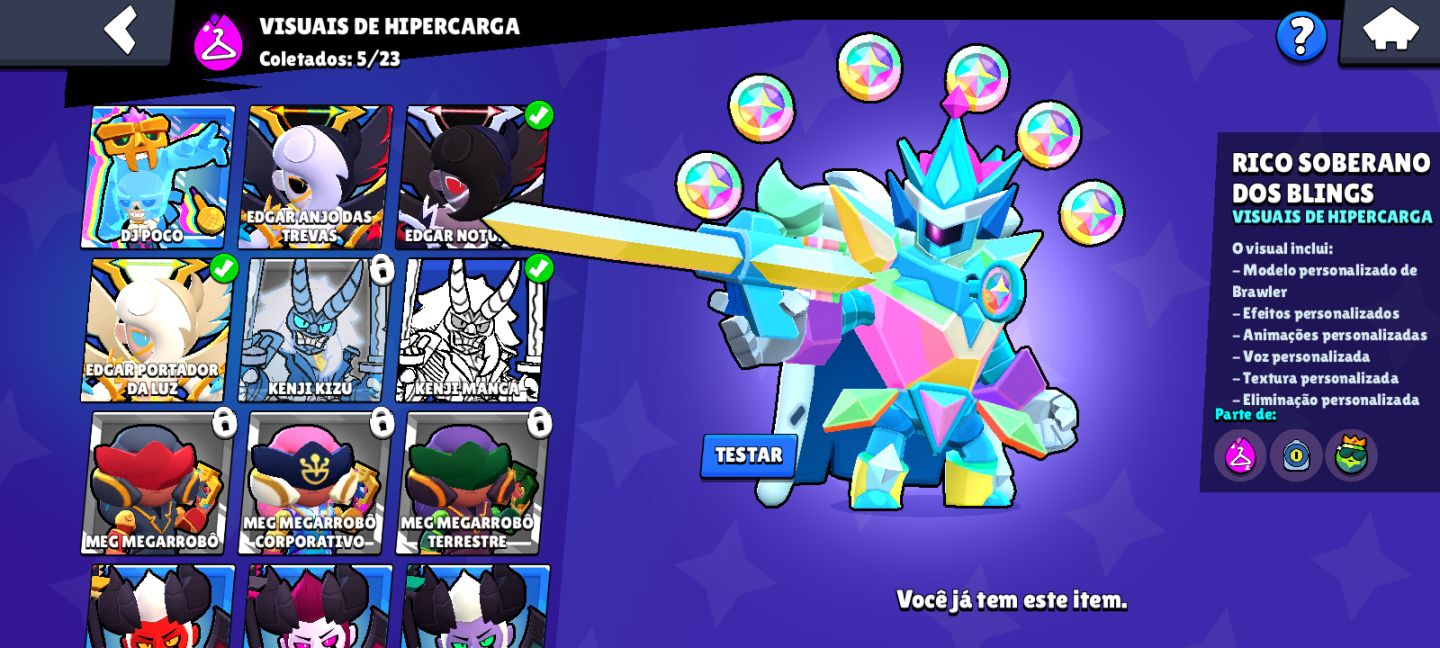 Conta de Brawl stars muito boa e rara, criada em 2021!!!!!!!