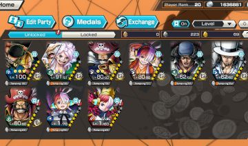 Conta com 6 Ex Opbr one piece bounty rush