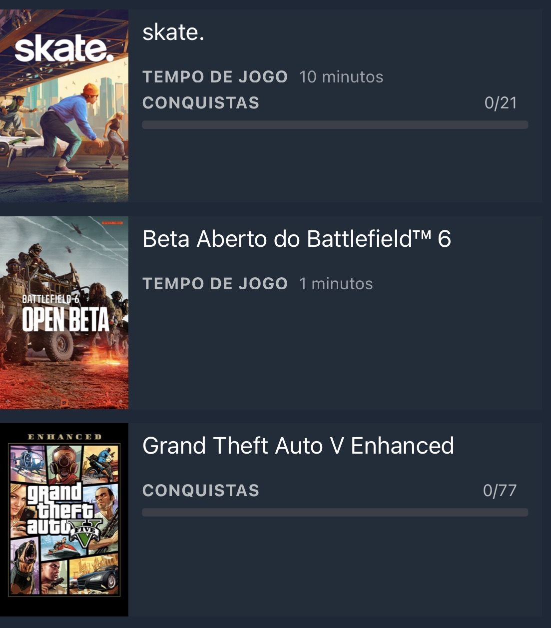 Conta steam
