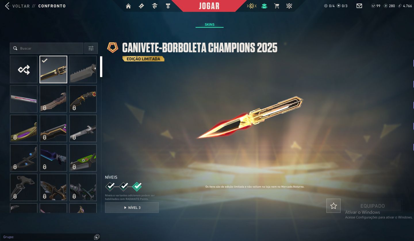 Conta valorant imt 1 com skins