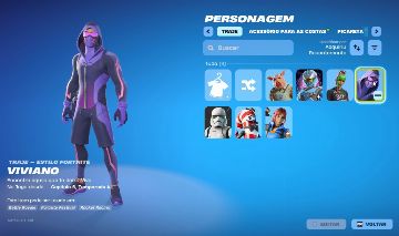 Conta fortnite skin Viviano rara