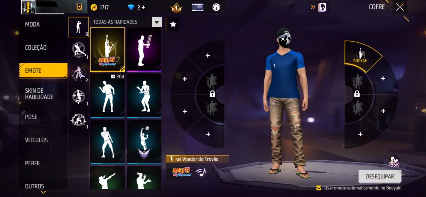 CONTA DE FREE FIRE COM SKIN RARA DO ITACHI!