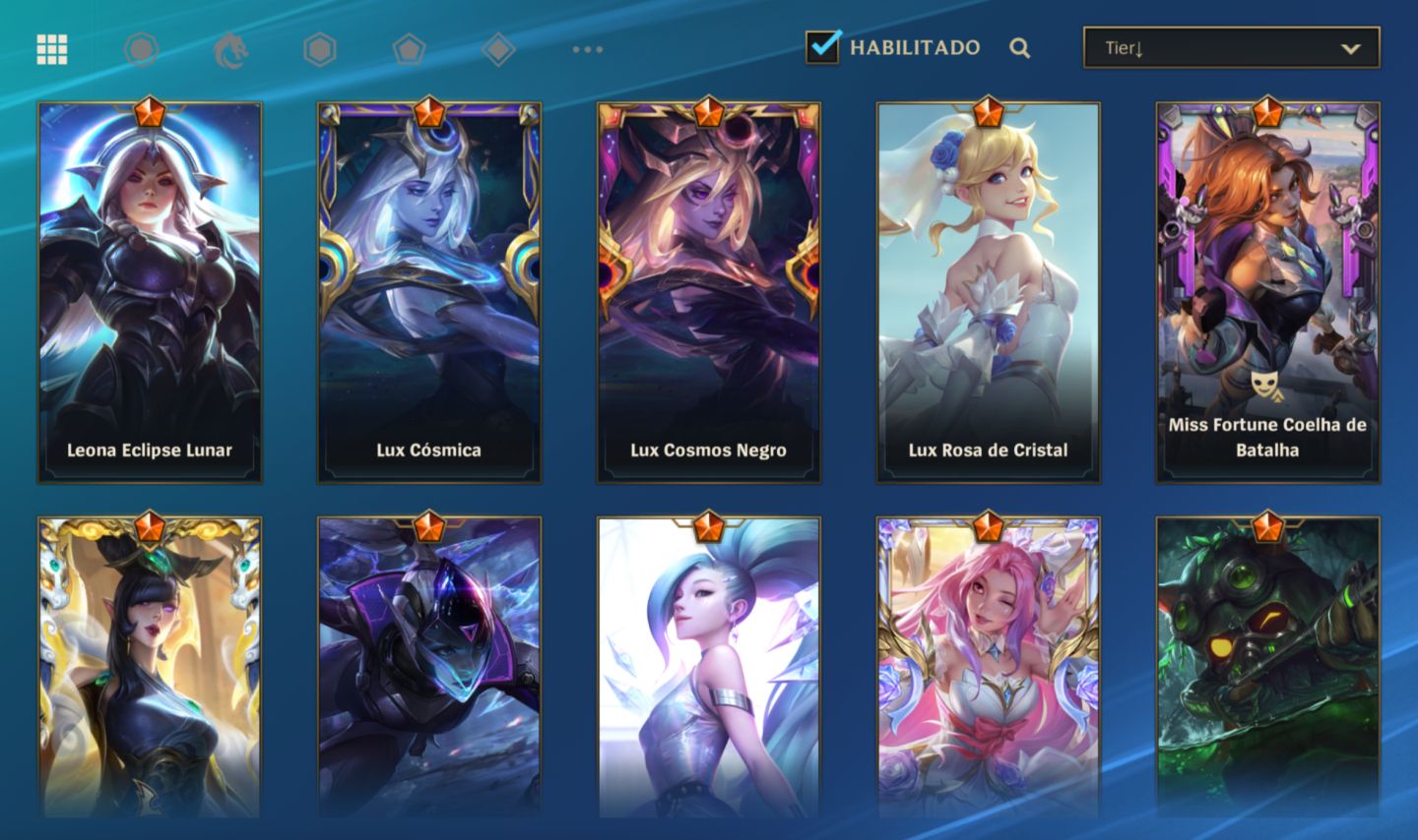 Conta Wild Rift Main sup/mid fadinha com bordas + conta lol Ahri lenda ascendida